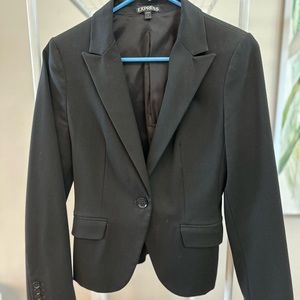 Express One-Button Stretch Blazer